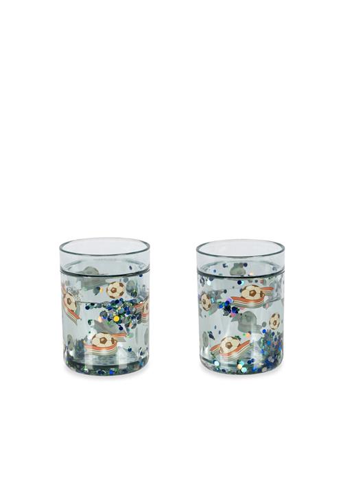 Konges Sløjd 2-pak Glitterkopper Off White Kick It  Off White/Kick It-ONE SIZE  Hvid  One Size  Drenge, Piger