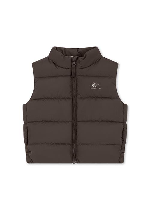 Konges Sløjd Alpi Puffervest Chocolate Brown  Chocolate Brown-18M  Brun  18 måneder  Drenge, Piger
