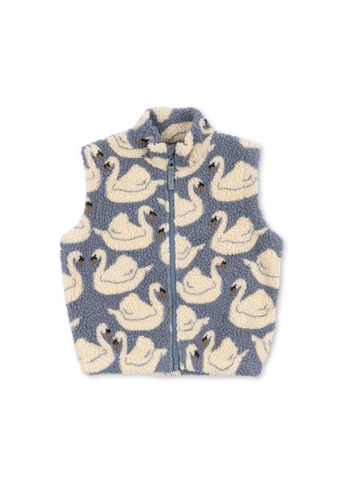 Konges Sløjd Jody Vest I Plysfleece Swan  Swan-4Y  Hvid  4 år  Piger