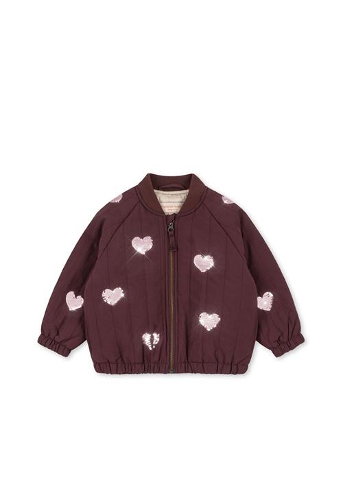 Konges Sløjd Juno Bomberjakke Med Pailletter Decadent Chocolate  Decadent Chocolate-7-8Y  Brun  7-8 år  Piger