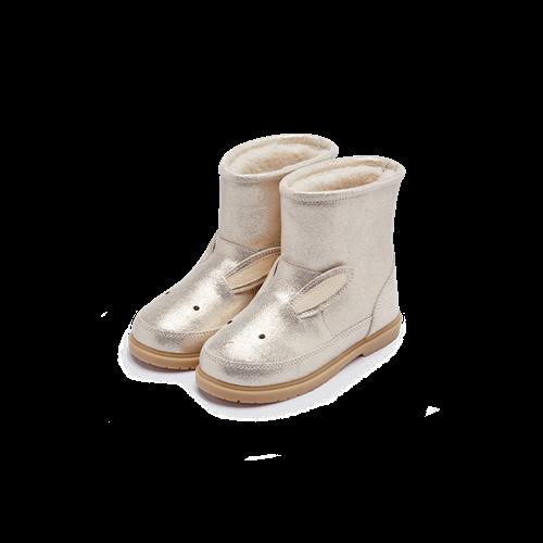 Donsje Amsterdam Xelly Støvler Silver Metallic Leather  Silver Metallic Leather-29  Sølv  29 EU  Piger