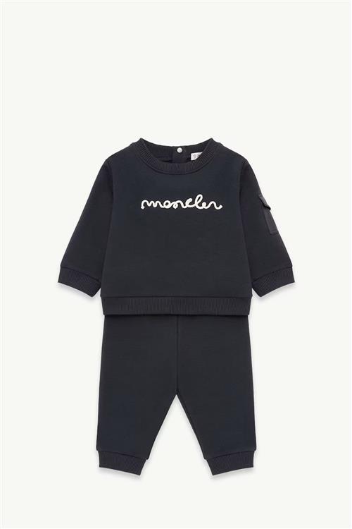 Moncler Sæt Med Strikketøj Navy  Navy 68 cm  Marineblå  68 cm  Drenge, Piger
