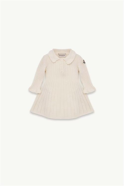 Moncler Kjole White  White 86 cm Uld Hvid  86 cm  Piger