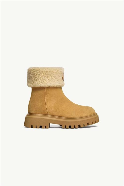 Moncler Petit Aurea Ankelstøvler, Der Går Til Midt På Anklen Camel  Camel 31 EU  Brun  31 EU  Drenge, Piger