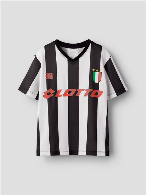 Name It T-shirt Black and White  Black 134/140 cm  Sort  134/140 cm  Drenge, Piger