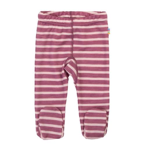 Joha Uldleggings Med Fødder Bordeaux  Bordeaux 50 cm  Rød  50 cm  Drenge, Piger