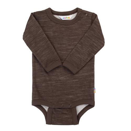 Joha Uld Baby Body Dark Brown  Dark Brown 80 cm Uld Brun  80 cm  unisex