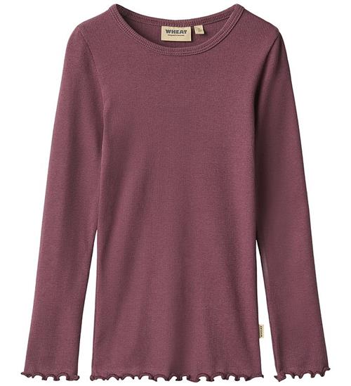 Wheat Bluse - Rib - Ida - Eggplant