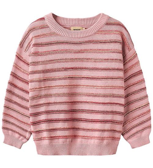 Wheat Bluse - Strik - Harlow - Berry Cream Stripe