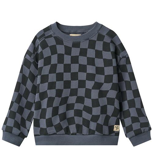 Wheat Sweatshirt - Sandro - Navy Blue Check