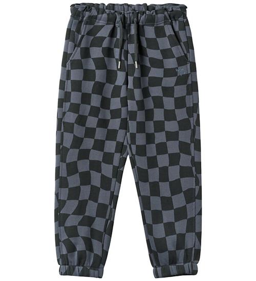 Wheat Sweatpants - Cosmo - Navy Blue Check
