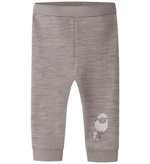 Name It Leggings - Uld/Bomuld - NbnWup - Satellite