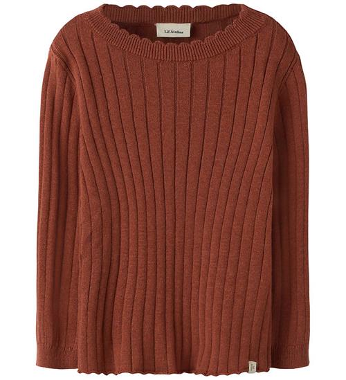 Lil Atelier Bluse - Strik - Rib - NmfNelsan - Mahogany