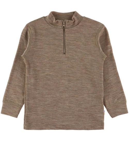 Joha Bluse - Uld/Silke - Brun