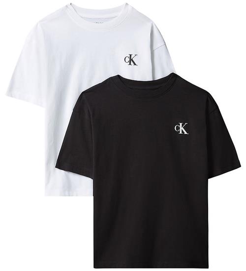 Calvin Klein T-shirts - 2-pak - Monogram - Sort/Hvid