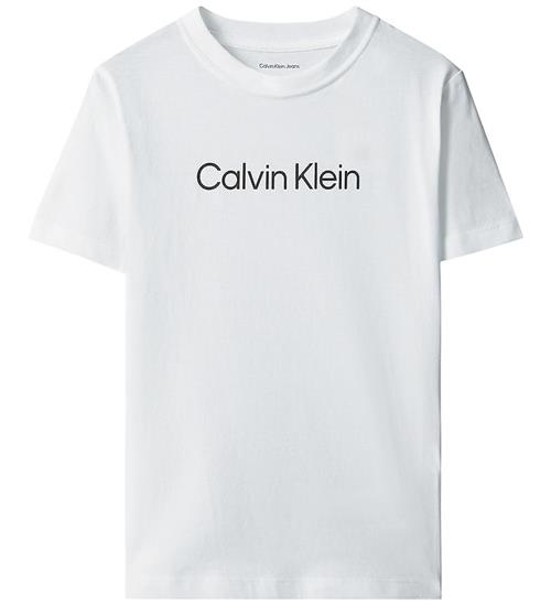 Calvin Klein T-shirt - INST Logo - Bright White m. Logo