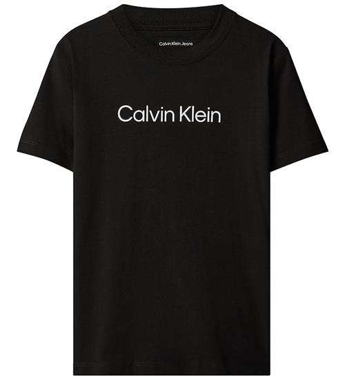 Calvin Klein T-shirt - INST Logo - Sort m. Hvid