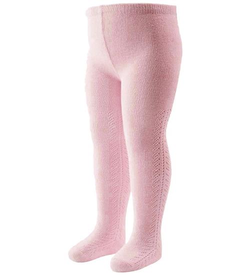 Müsli Strømpebukser - Strik/Hulmønster - Blush