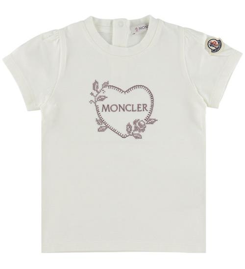 Moncler T-shirt - Natural m. Hjerte