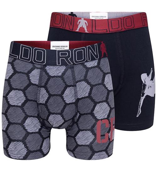 JBS - CR7 Boxershorts - 2-pak - Sort/Grå