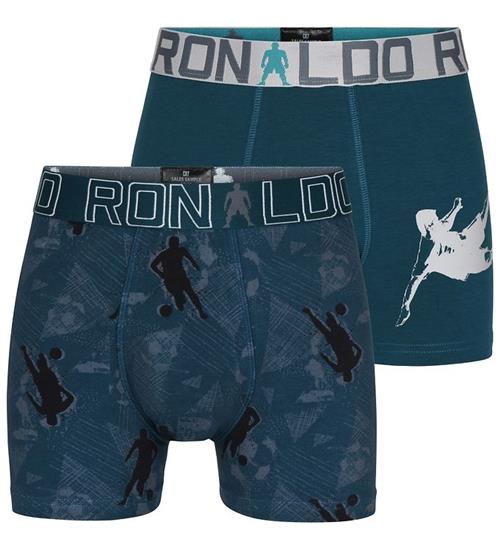 JBS - CR7 Boxershorts - 2-pak - Blå m. Print