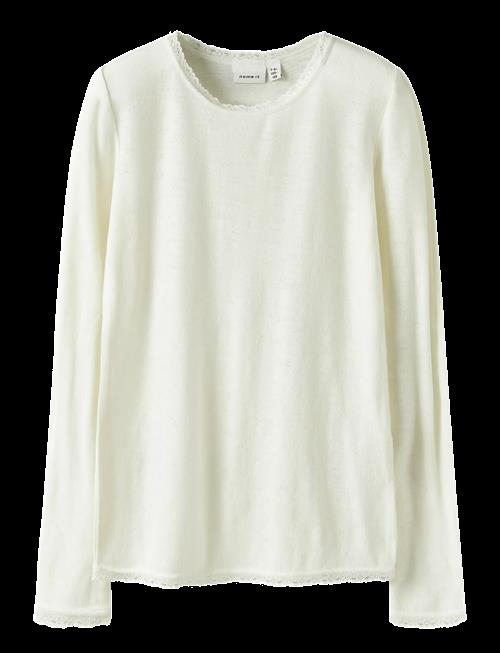 name it | Nkfwang Wool Needle Ls Top Solid | 146-152