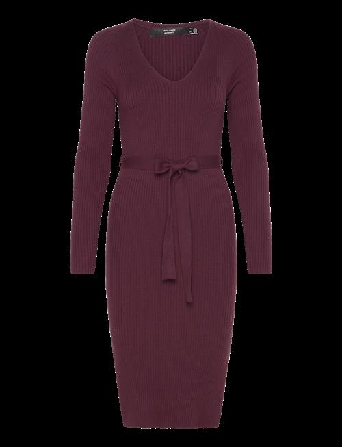 Vero Moda Maternity | Vmmsaba Rib Ls V-Neck Belt Dress Ga Noos | XS
