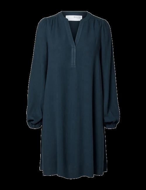 Selected | Slfviva Ls Short V-Neck Dress Noos | 36