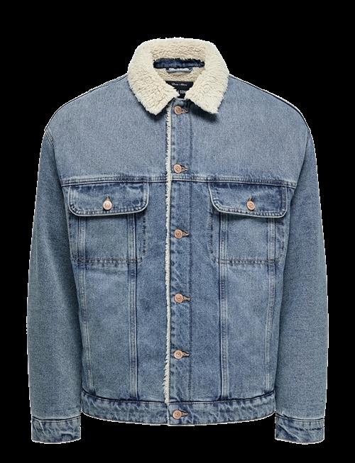 ONLY & SONS | Onswilson Sherpa Dbtint 0970 Dnm Jacket | XS