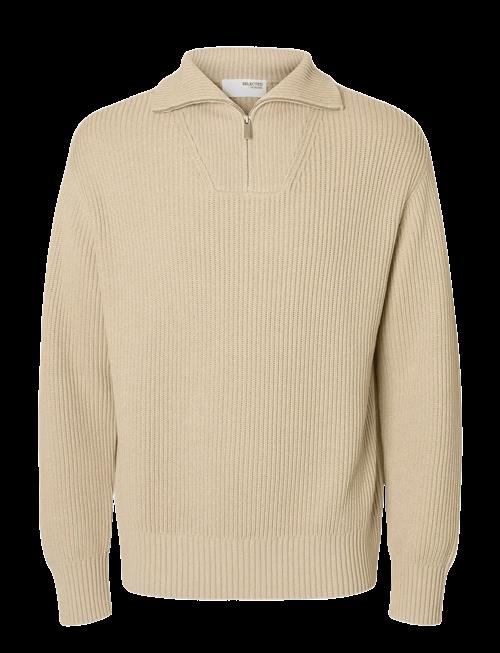 Selected | Slhdry Ls Knit Relaxed Half Zip | S