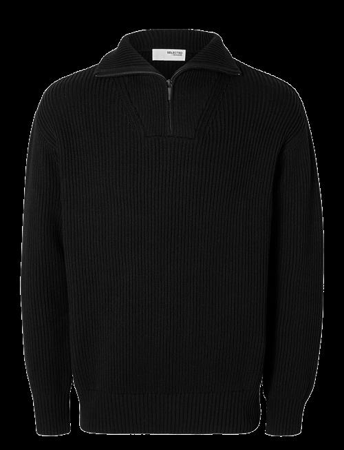 Selected | Slhdry Ls Knit Relaxed Half Zip | M