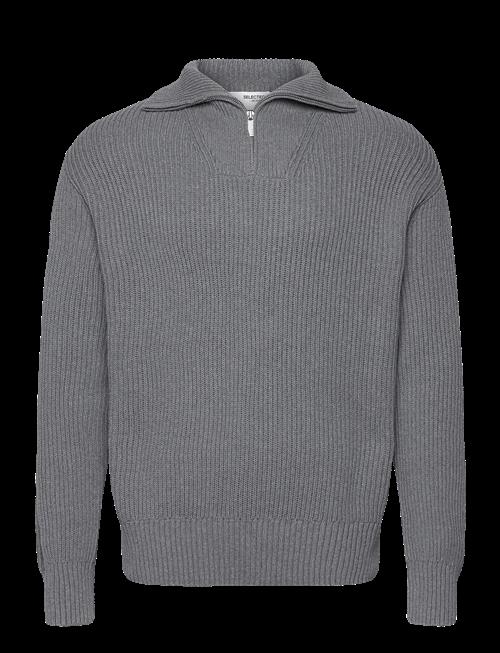 Selected | Slhdry Ls Knit Relaxed Half Zip | L
