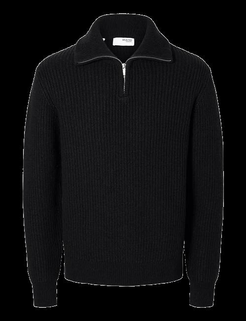 Selected | Slmland Ls Knit Half Zip | M