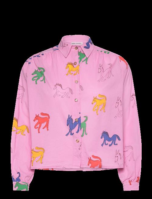 Bobo Choses | Wonder Horse Print Gathered Shirt | S