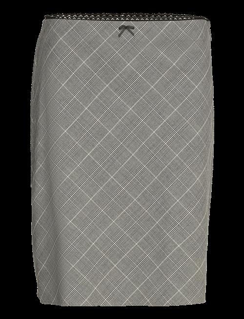 Mango | Check Skirt With Decorative Bow | 34
