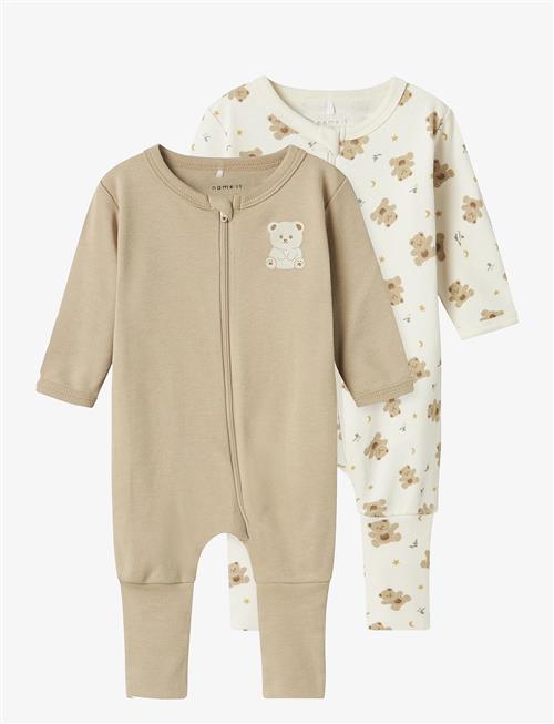 name it | Nbnnightsuit 2P Zip Ff Jet Bear Noos | 98