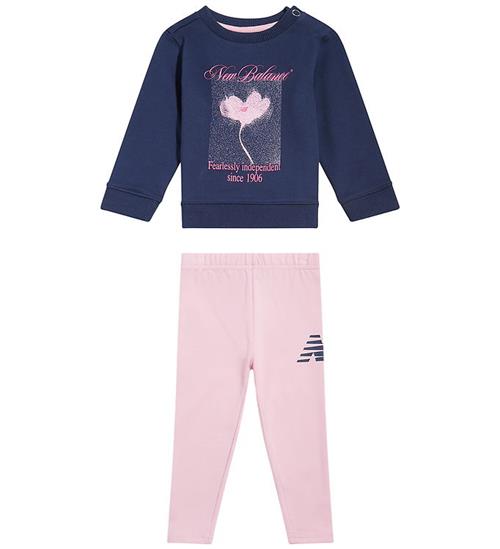 New Balance Sæt - Sweatshirt/Leggings - NB Navy