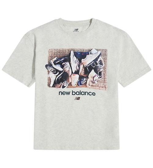 New Balance T-shirt - Ash Heather m. Print