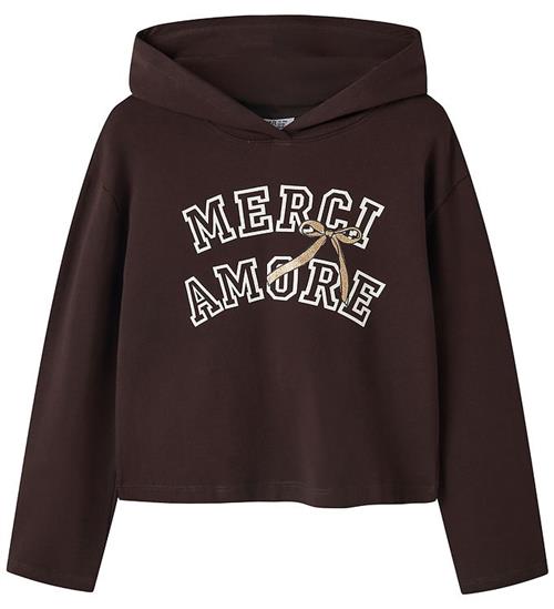 Name It Hættetrøje - NkfViala - Chocolate Plum/Merci