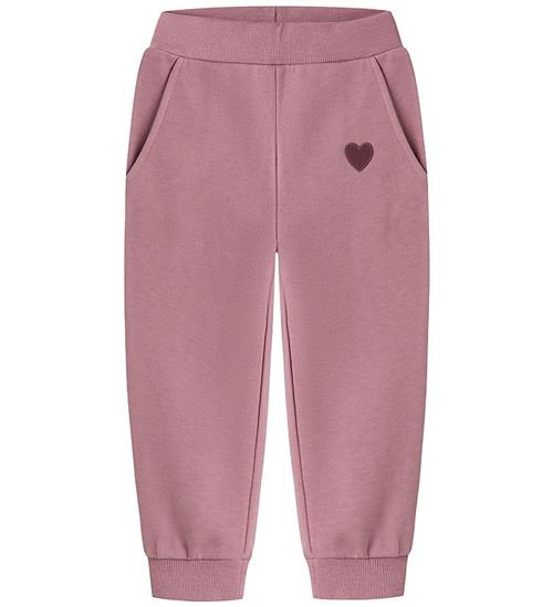 Name It Sweatpants - NmfVima - Lilas/Heart Embroidery