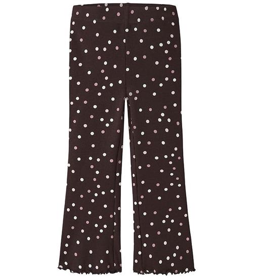 Name It Bukser - NmfVemia - Rib - Chocolate Plum/Small Dots