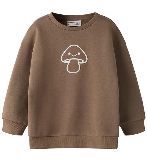 Name It Sweatshirt - NmnRiley - Noos - Brown Lentil/Antique Whit
