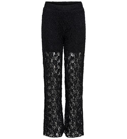 Kids Only Bukser - KogLeoka - Straight Lace - Black