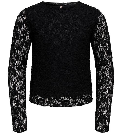 Kids Only Bluse - KogLeika - Lace - Noos - Black