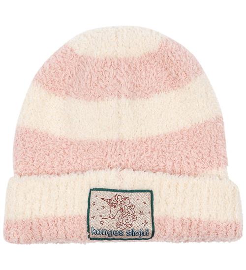Konges Sløjd Hue - Plys - Beanie - Rosy Stripe