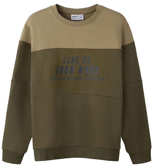 Name It Sweatshirt - NmmVemil - Olive Night/Game On