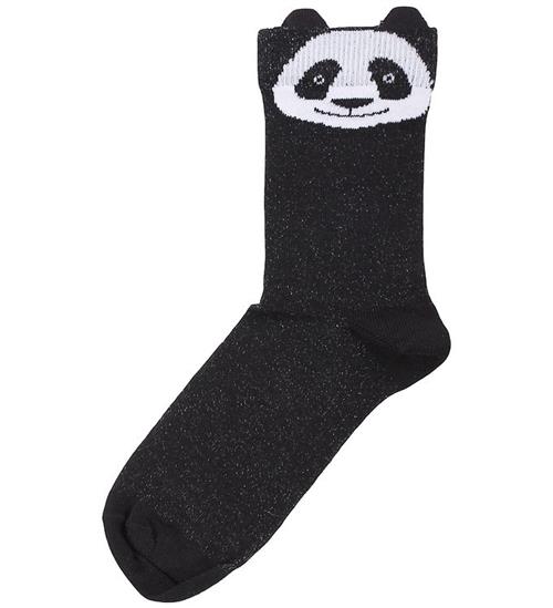 DYR-Cph Strømper - Bambus - Dyr3D - Sort m. Panda
