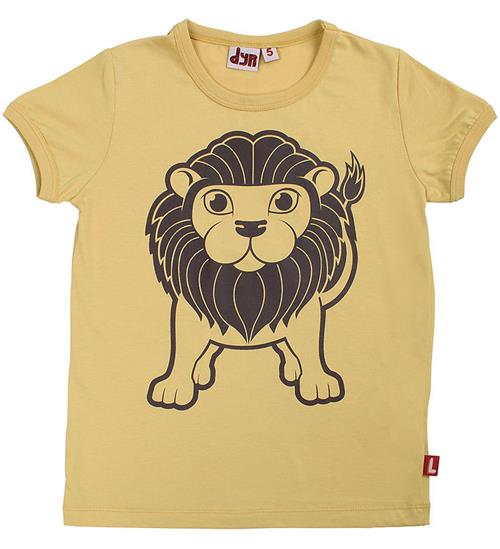 DYR-Cph T-shirt - DyrHide - Faded Yellow Stor Løve