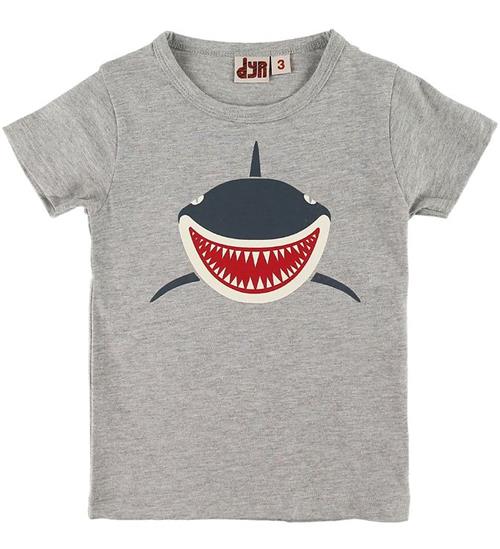 DYR-Cph T-shirt - Primate - Gråmeleret m. Haj