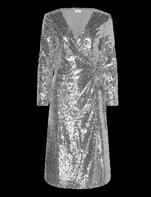 Vila | Vijuliana L/S Wrap Midi Sequins Dress/Ka | S